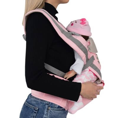 Эрго рюкзак кенгуру для ребенка Aiebao Розовый-2