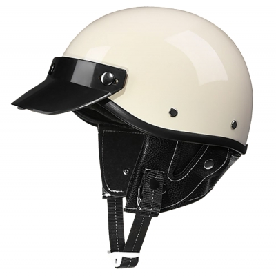 Фото: Мотошлем Vizo с визором от солнца, белый-3 Мотошлем Vizo с визором от солнца, белый-3