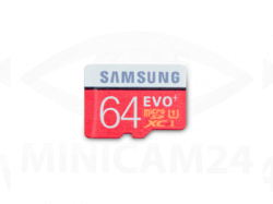 Карта памяти Samsung microSD EVO Plus 80MB/S 64GB + SD adapter